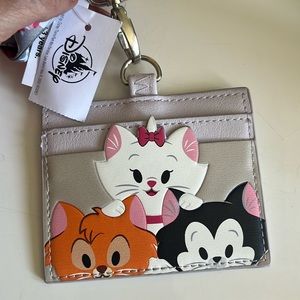 Disney Parks Loungefly Disney Cats Lanyard Cardholder
